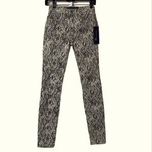 Veronica Beard Animal Print High Rise Skinny Jeans Size 24 / 00